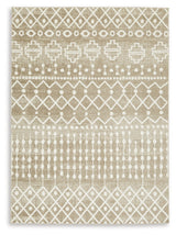 Bunchly Tan/Brown/Cream 5 x 7 Rug (Online Special Price) - Ornate Home