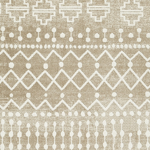 Bunchly Tan/Brown/Cream 5' x 7' Rug - Ornate Home