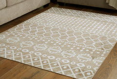 Bunchly Tan/Brown/Cream 5' x 7' Rug - Ornate Home