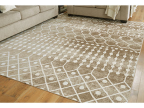 Bunchly Tan/Brown/Cream 8 x 10 Rug (Online Special Price) - Ornate Home