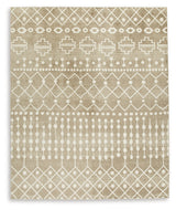 Bunchly Tan/Brown/Cream 8' x 10' Rug - Ornate Home