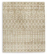 Bunchly Tan/Brown/Cream 8' x 10' Rug - Ornate Home