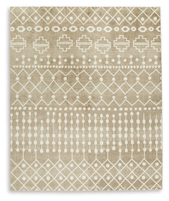 Bunchly Tan/Brown/Cream 8' x 10' Rug - Ornate Home