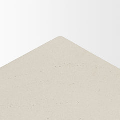 Bunda Ivory Square Sculptural Stone Finish Accent Table