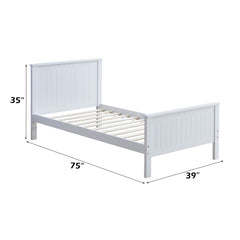 Bungalow White Twin Bed - Ornate Home