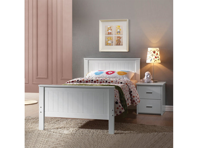 Bungalow White Twin Bed - Ornate Home