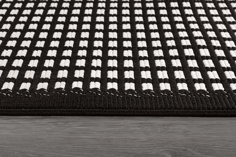 Bunny Black White Geometric Modern Luxury Zebra Micro Loop Soft Non Shedding Area Rugs - Ornate Home