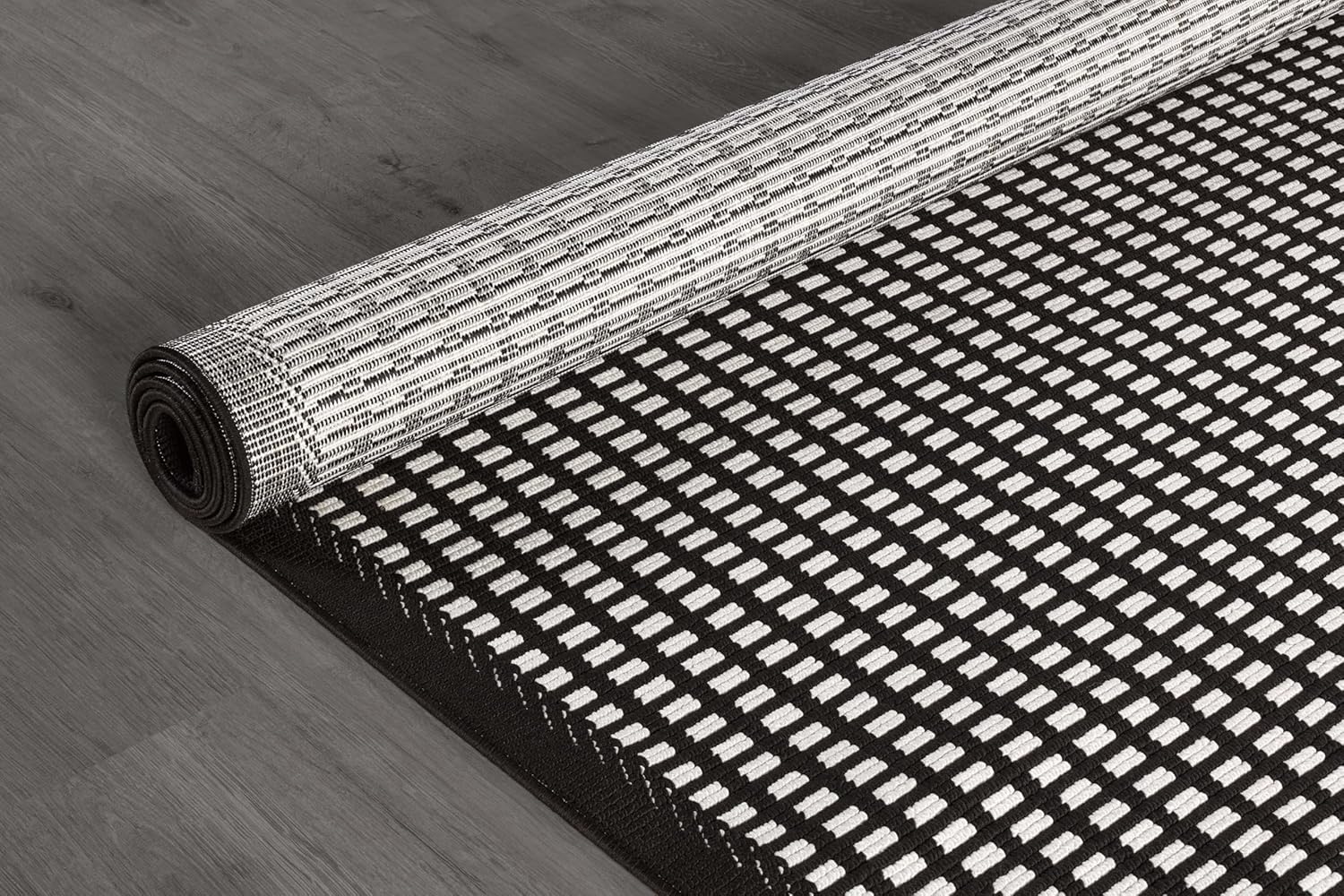 Bunny Black White Geometric Modern Luxury Zebra Micro Loop Soft Non Shedding Area Rugs - Ornate Home