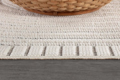Bunny Gray White Swirl Curved Micro Loop Soft Non Shedding Area Rugs - Ornate Home