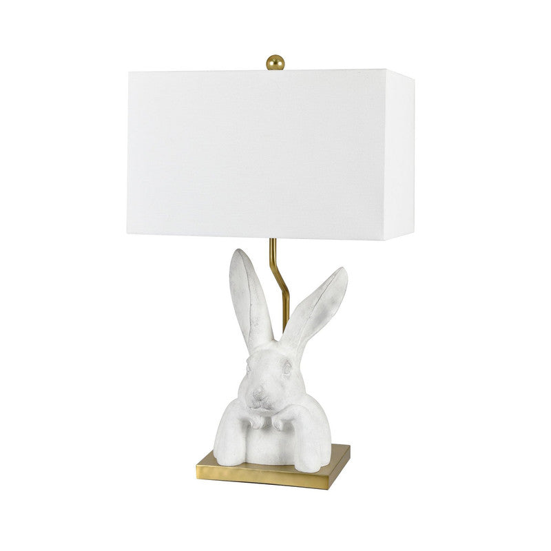 Bunny Love Chalk White/Gold Table Lamp (Set of 2) - Ornate Home
