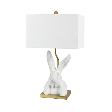 Bunny Love Chalk White/Gold Table Lamp (Set of 2) - Ornate Home