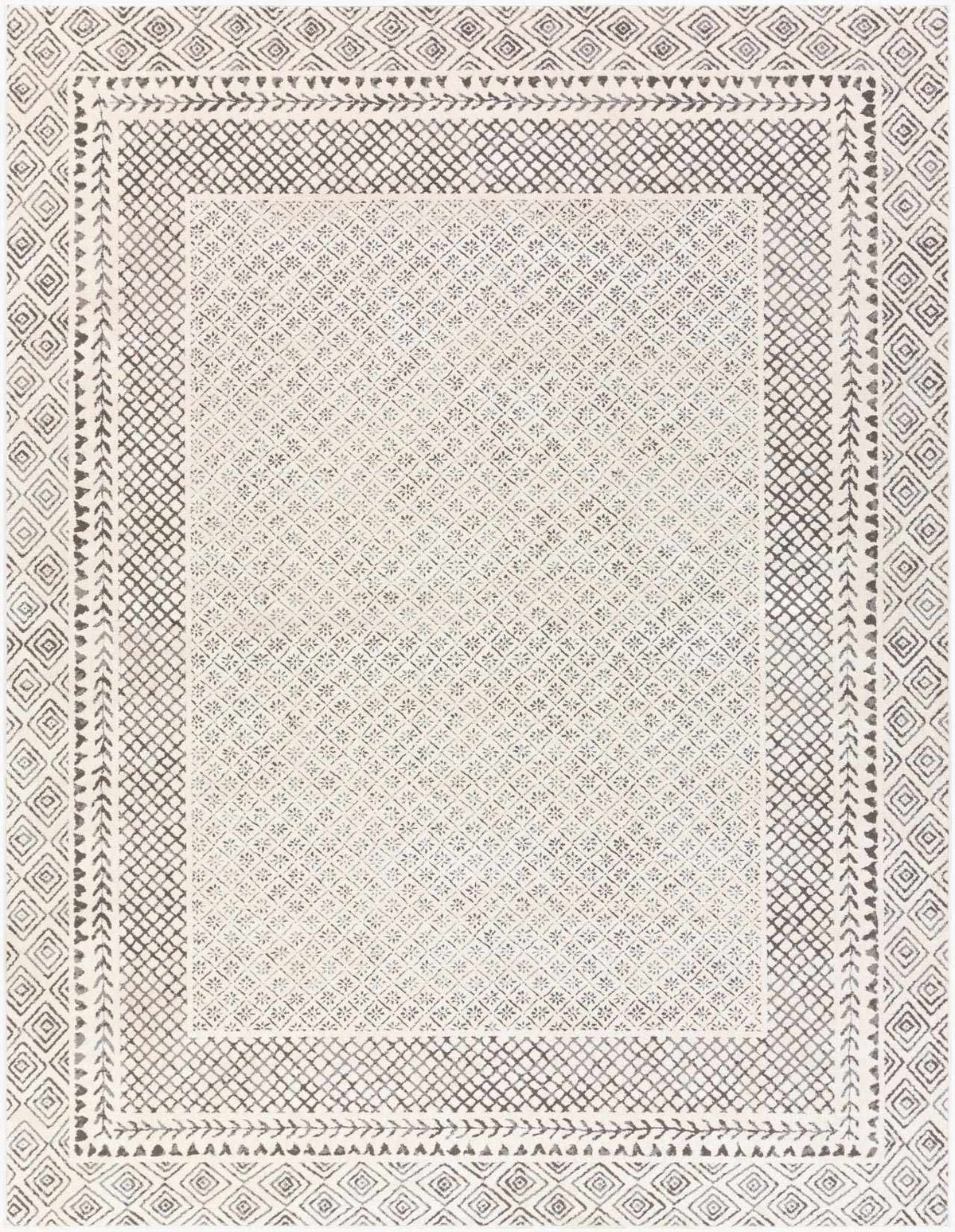 Burdette Soft Neutral Rug - Ornate Home
