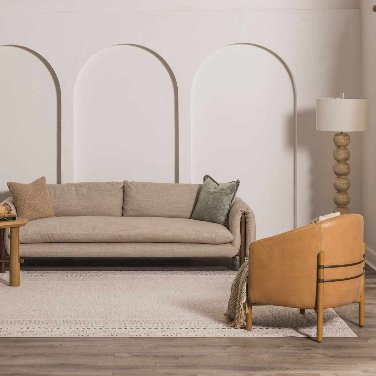 Burdette Soft Neutral Rug - Ornate Home