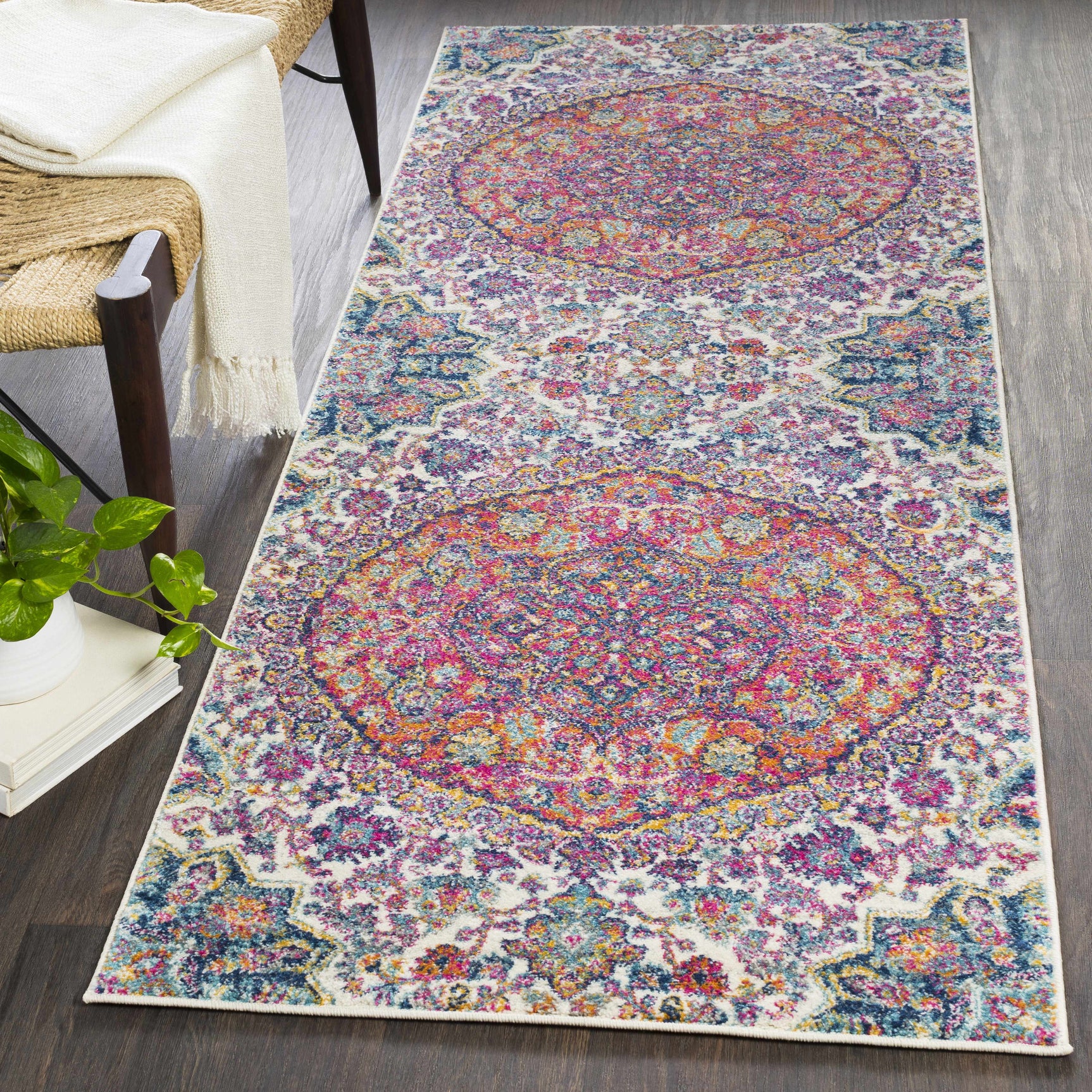Burgandy Ojus Area Rug - Clearance - Ornate Home