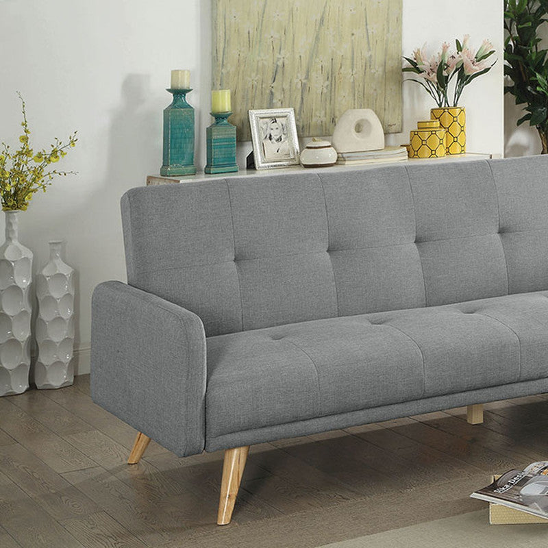 Burgos Gray Futon Sofa - Ornate Home