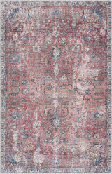 Burgundy Holi-2303 Washable Area Rug - Ornate Home