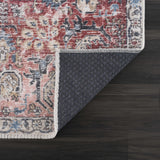 Burgundy Holi-2303 Washable Area Rug - Ornate Home