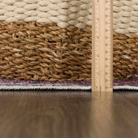 Burgundy Holi-2303 Washable Area Rug - Ornate Home