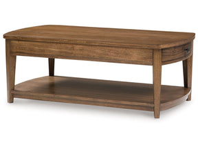 Burkbyer Brown Rectangular Cocktail Table (Online Special Price) - Ornate Home