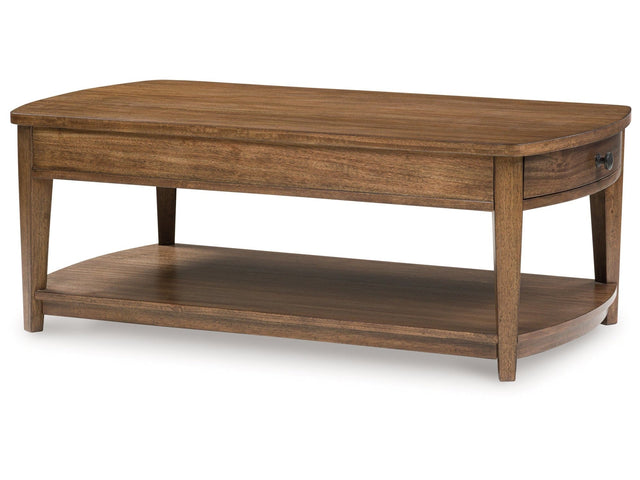 Burkbyer Brown Rectangular Cocktail Table (Online Special Price) - Ornate Home