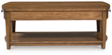 Burkbyer Brown Rectangular Cocktail Table (Online Special Price) - Ornate Home