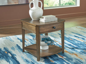Burkbyer Brown Rectangular End Table (Online Special Price) - Ornate Home