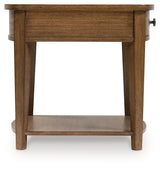 Burkbyer Brown Rectangular End Table - Ornate Home