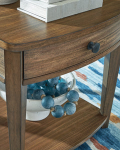 Burkbyer Brown Rectangular End Table - Ornate Home