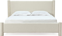 Burke Cottage Cheese California King Upholstered Platform Bed - Ornate Home