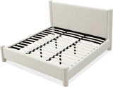 Burke Cottage Cheese California King Upholstered Platform Bed - Ornate Home