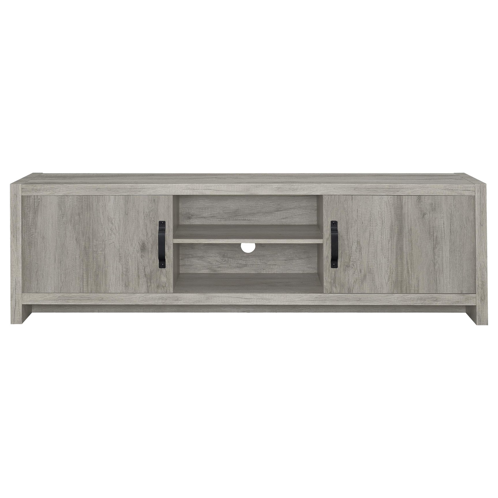 Burke Grey Driftwood Entertainment Center - Ornate Home