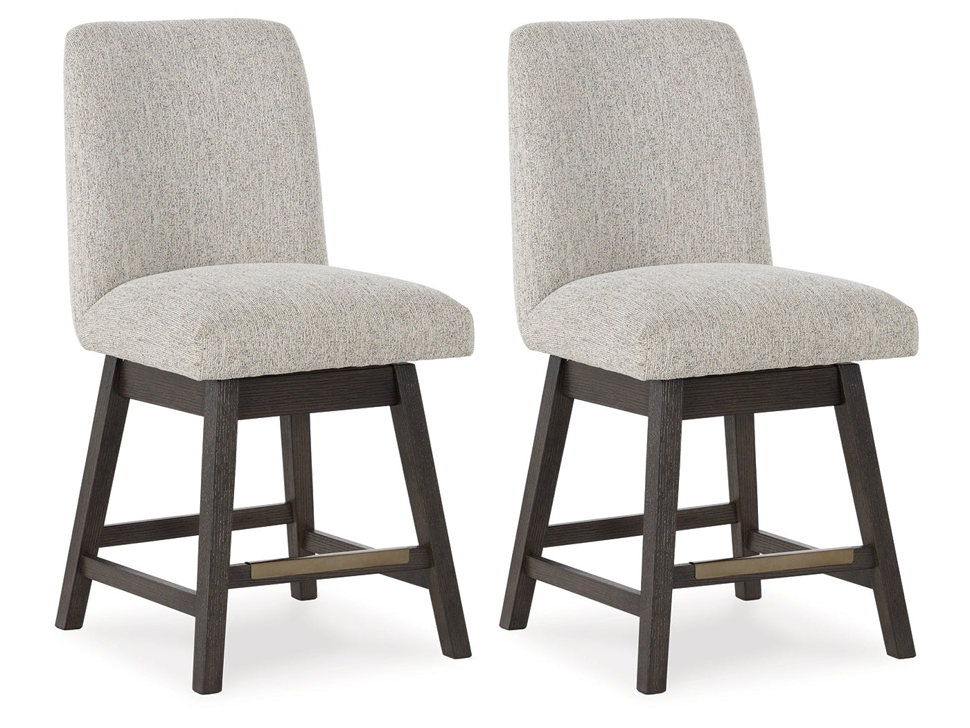 Burkhaus Beige/Brown Counter Height Barstool (Set of 2) (Online Special Price) - Ornate Home