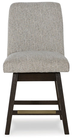 Burkhaus Beige/Brown Counter Height Barstool (Set of 2) - Ornate Home