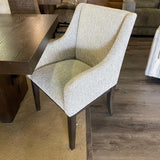 Burkhaus Beige & Dark Brown Dining Arm Chair (Set of 2) - Ornate Home