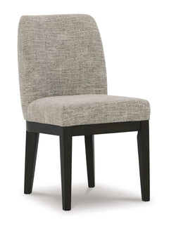 Burkhaus Beige & Dark Brown Dining Side Chair (Set of 2) - Ornate Home