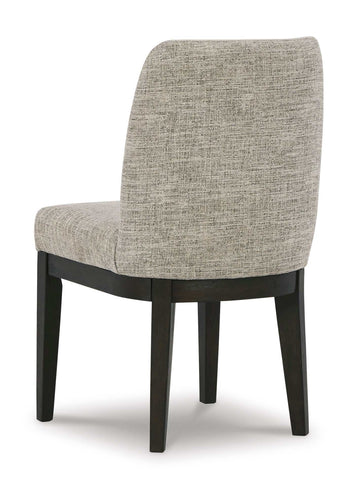 Burkhaus Beige & Dark Brown Dining Side Chair (Set of 2) - Ornate Home