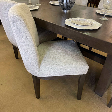 Burkhaus Beige & Dark Brown Dining Side Chair (Set of 2) - Ornate Home