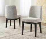 Burkhaus Beige/Dark Brown Dining Table w/ 6 Chairs - Ornate Home