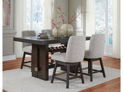 Burkhaus Counter Height Dining Table and 4 Barstools - Ornate Home