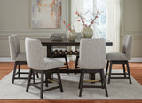 Burkhaus Counter Height Dining Table and 6 Barstools - Ornate Home