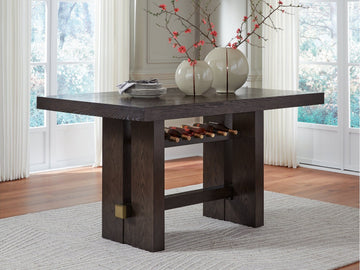 Burkhaus Dark Brown Counter Height Dining Table - Ornate Home