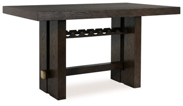 Burkhaus Dark Brown Counter Height Dining Table - Ornate Home