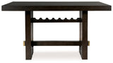 Burkhaus Dark Brown Counter Height Dining Table - Ornate Home
