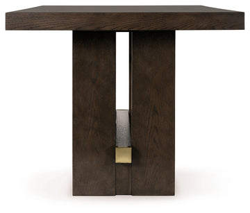 Burkhaus Dark Brown Counter Height Dining Table - Ornate Home