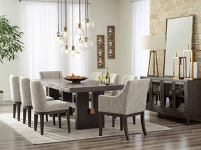 Burkhaus Dark Brown Dining Room Set / 10 pc (6 side chairs) (Online Special Price) - Ornate Home