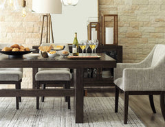 Burkhaus Dark Brown Dining Room Set / 7pc (4 side chairs) - Ornate Home