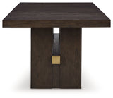 Burkhaus Dark Brown Dining Table w/ Extension (Online Special Price) - Ornate Home