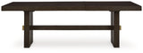 Burkhaus Dark Brown Dining Table w/ Extension (Online Special Price) - Ornate Home