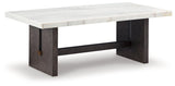 Burkhaus White Coffee Table - Ornate Home