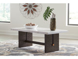 Burkhaus White Coffee Table - Ornate Home